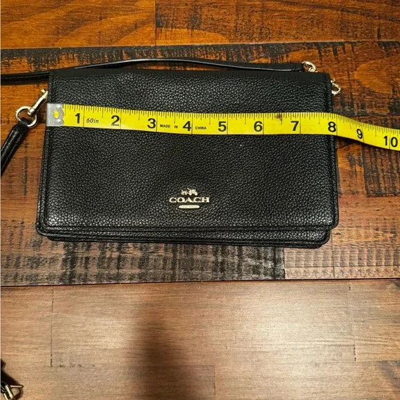 Coach Black Leather Crossbody - Picture 3 of 9